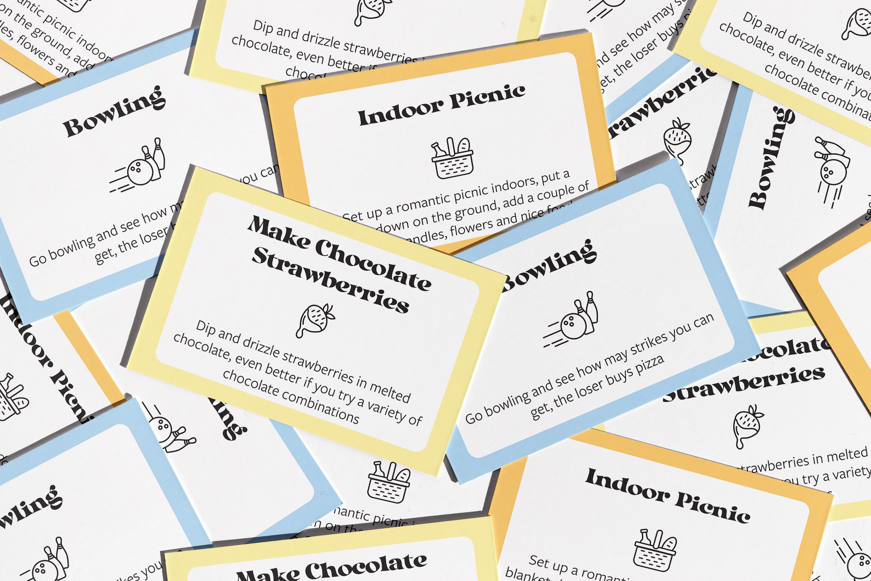 collection of teenager friendly date ideas, printable at home date idea cards, date idea cards that you can download instantly at home, date idea jar cards, young adult date idea cards for date night, teenage couple date ideas