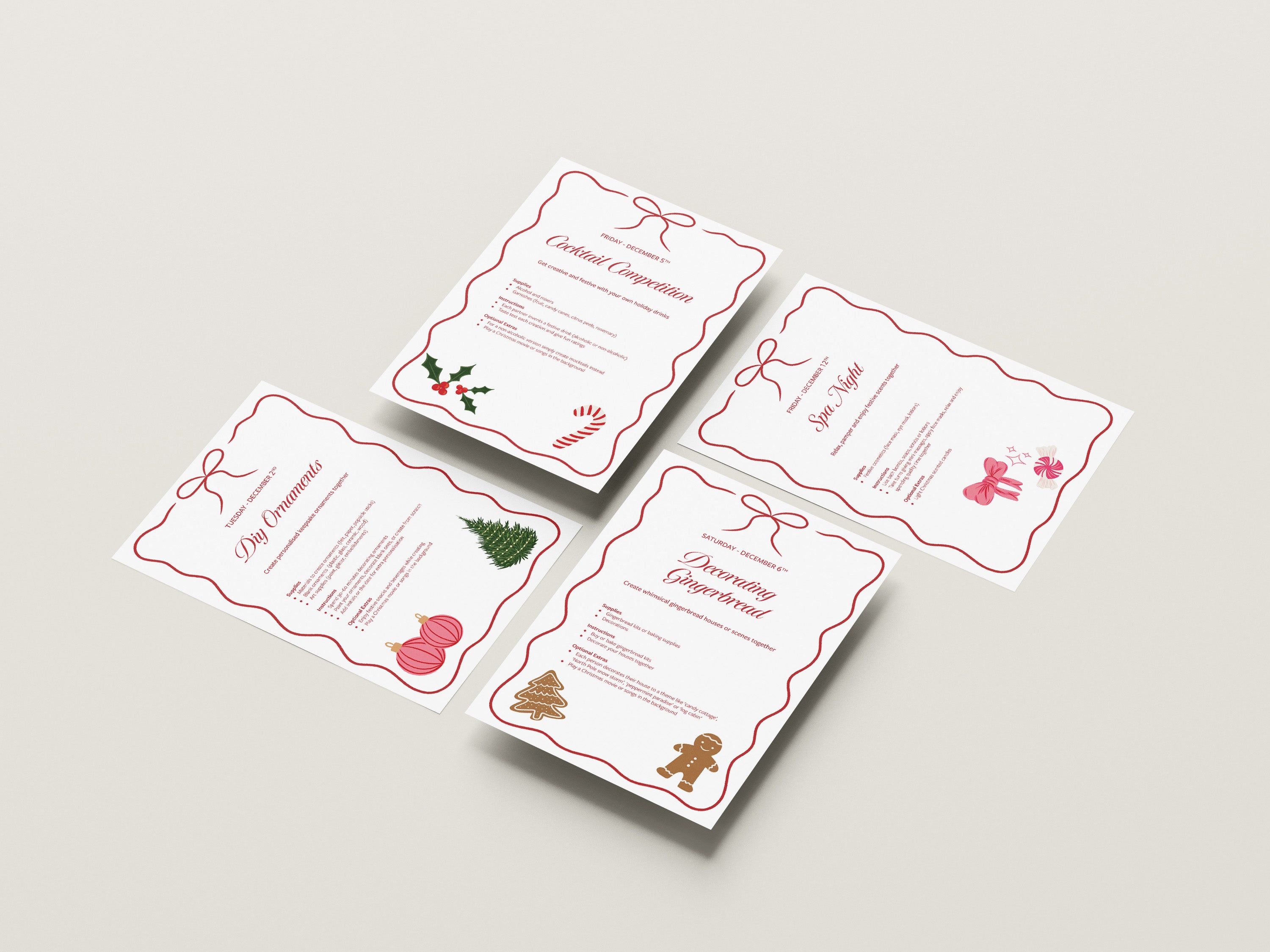 Couples Advent Calendar 2025 Digital Download