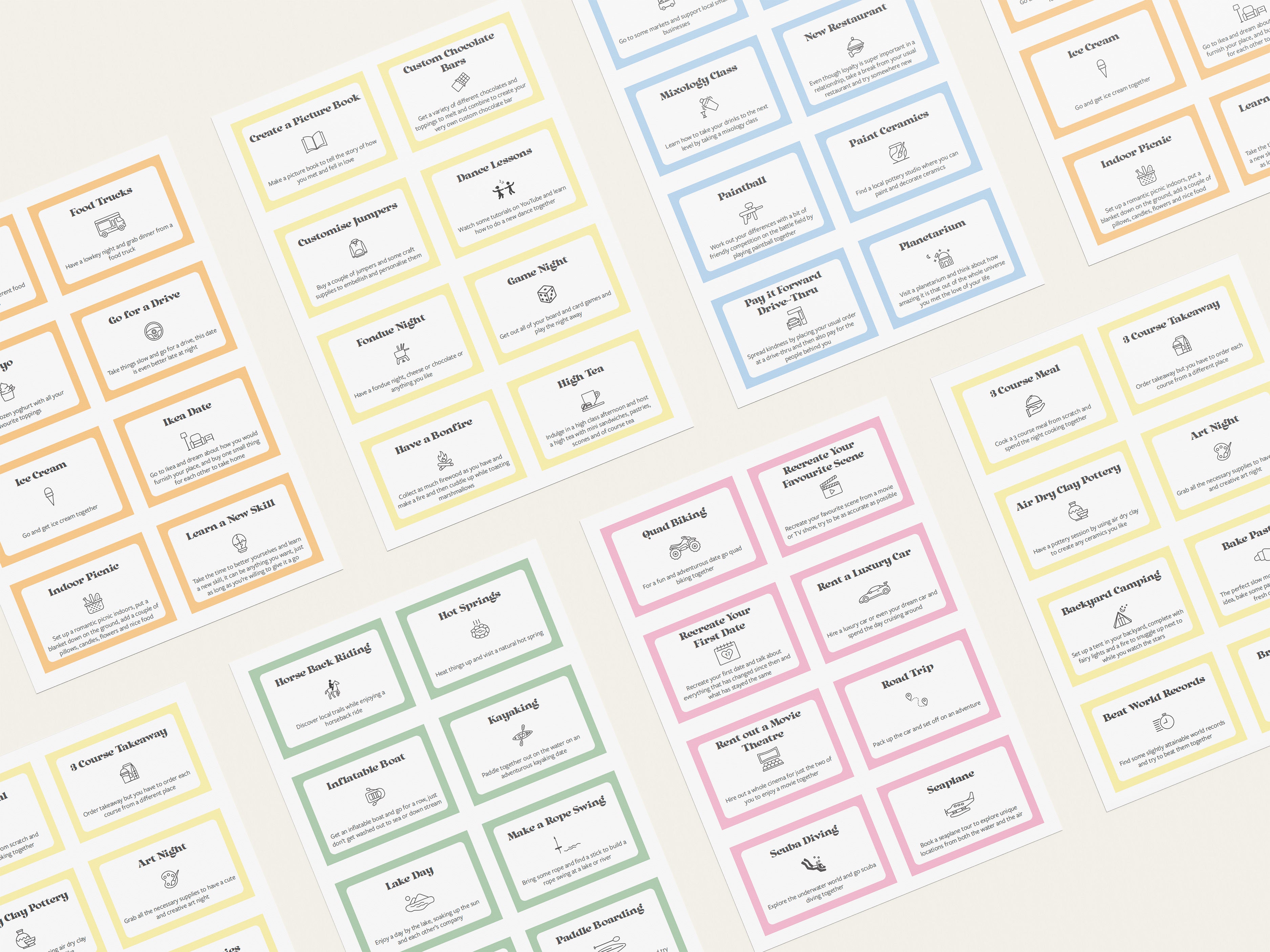 250 Ultimate Date Idea Cards Digital Download