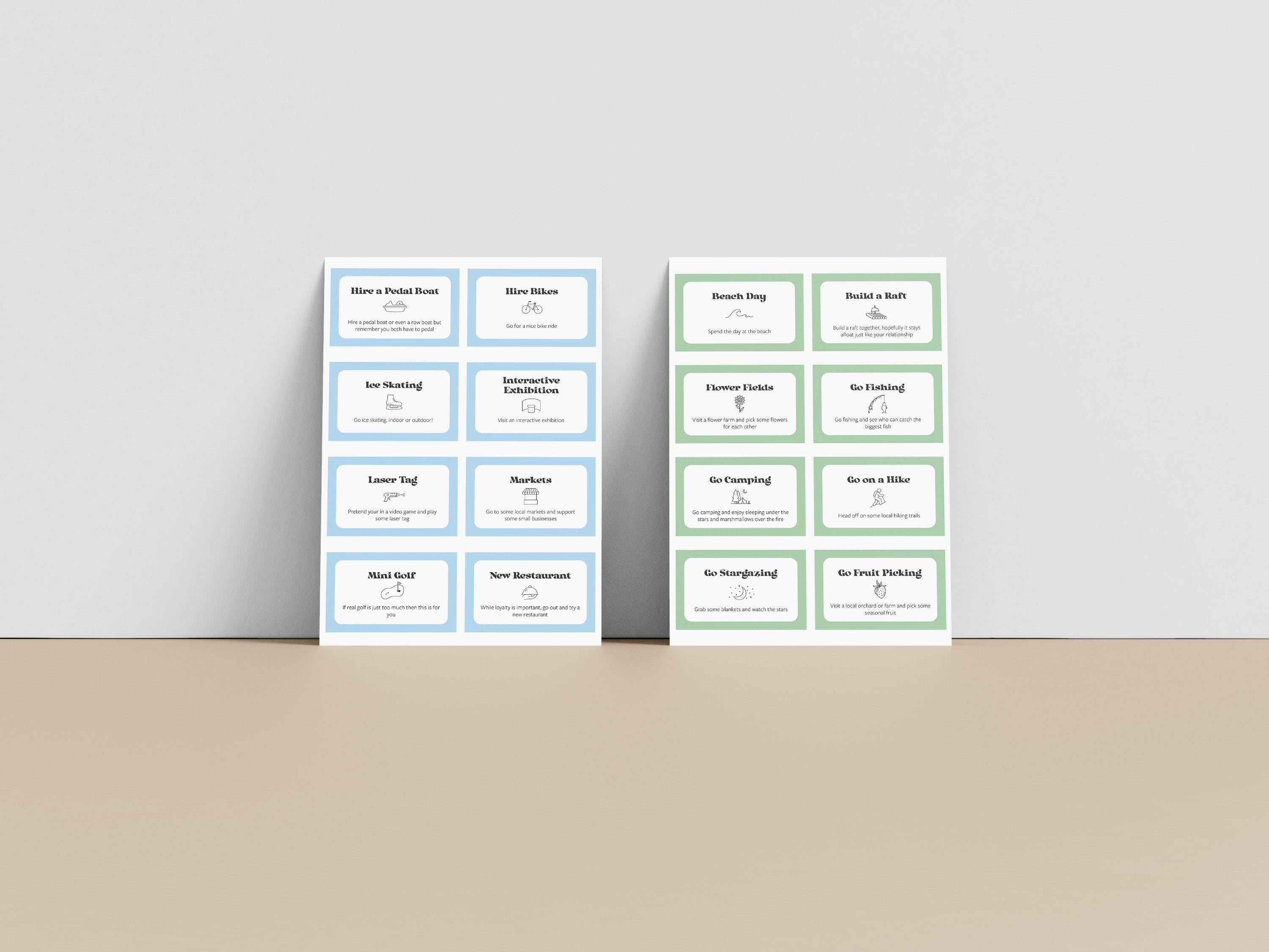 110+ Date Idea Cards Digital Download - Honey Bun Dates
