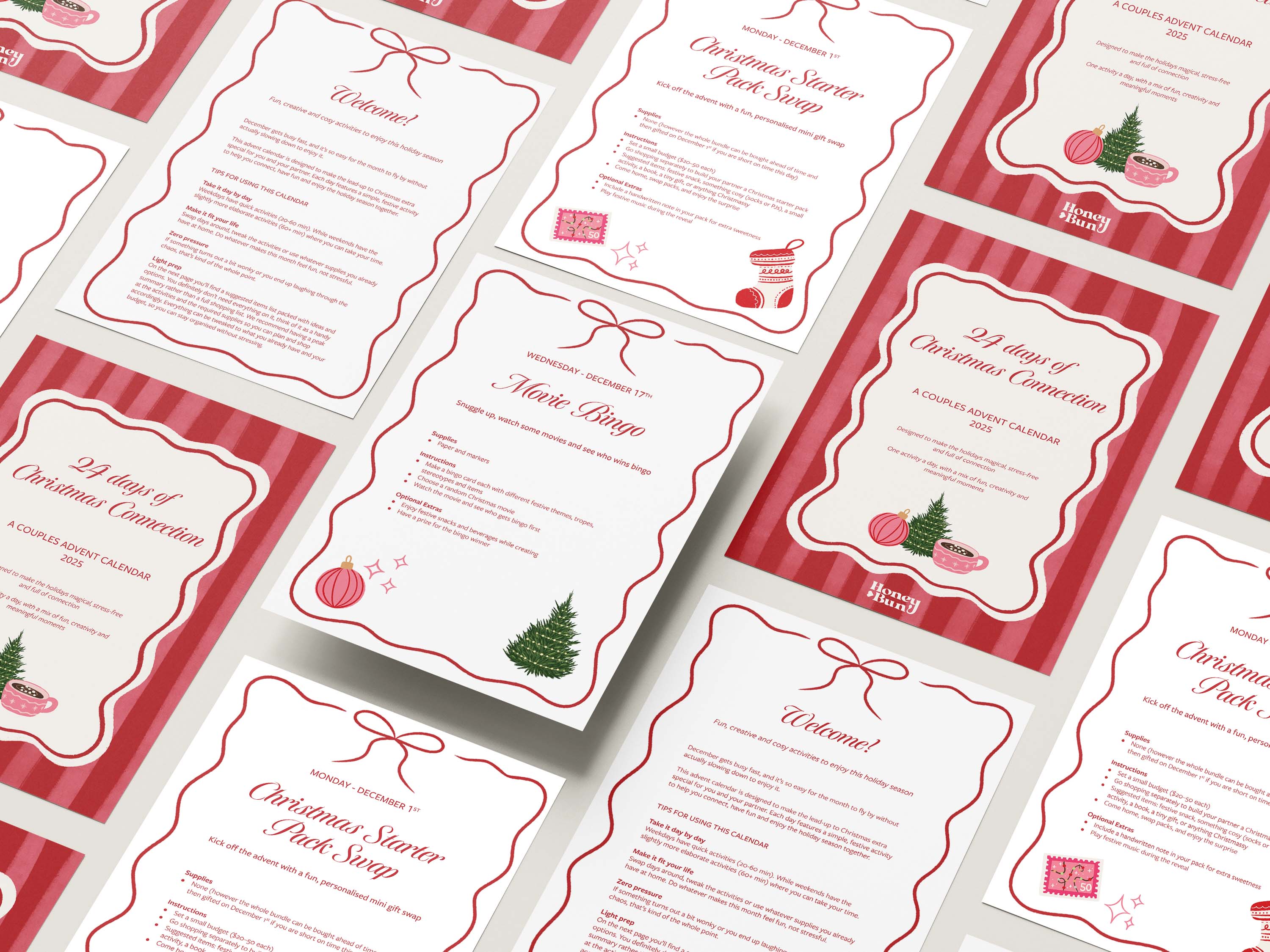 Couples Advent Calendar 2025 Digital Download